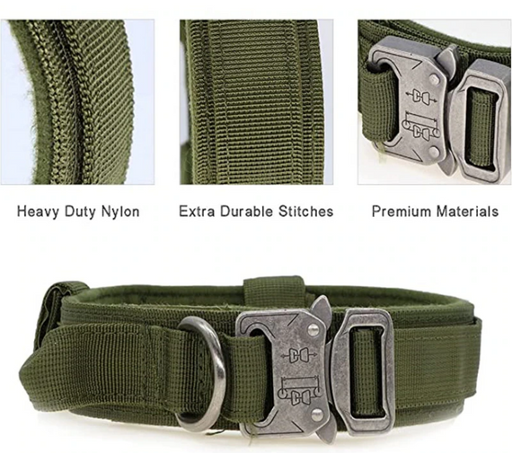 Тактичний нашийник Primo DOG для собак, розмір XL (53-63см) - Army Green | Зображення 3