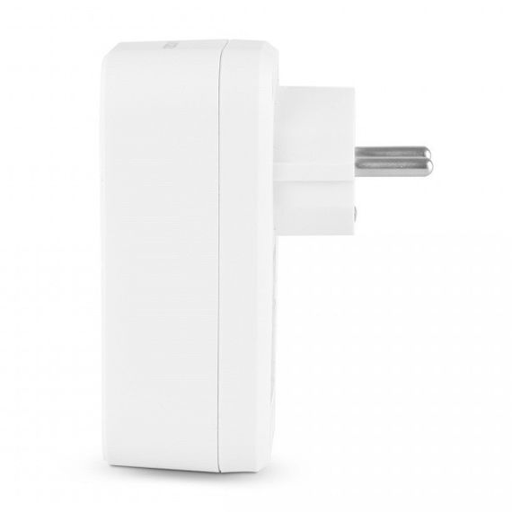 Сетевой адаптер с 2USB + USB-C и заземлением VIDEX ONCORD VF-AD1G2U1C-W White | Зображення 2