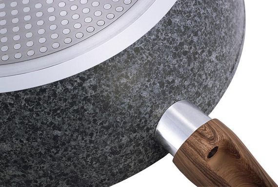 Сковорода-сотейник Kamille Grey Marble Ø28см індукційна з антипригарним покриттям | Зображення 2