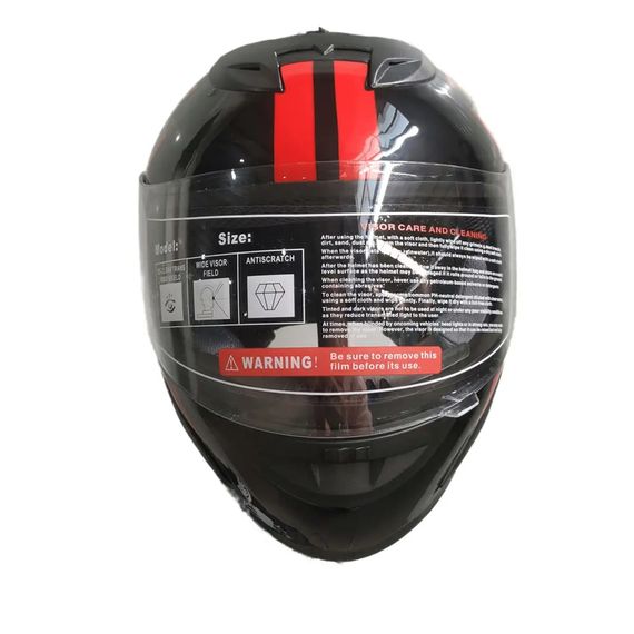 Мотошолом FORTE BLD-626-146667 S чорний з червоним