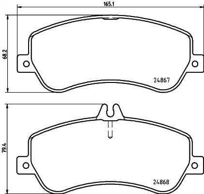 Колодки передні гальмівні DB GLK-Klasse (X204) GLK 320 CDI 4-Matic 08-, HELLA PAGID (8DB355014221) | Зображення 3