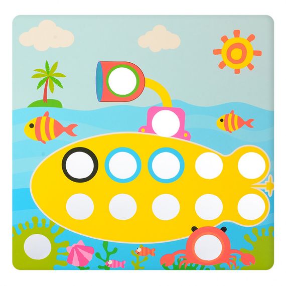 Детская мозаика с вкладышами SK 0005, 46 фишек | Зображення 8