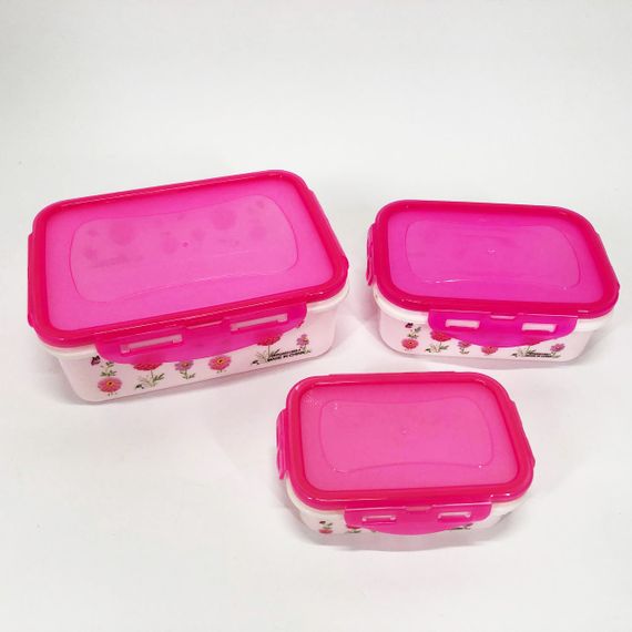 Комплект пластикових судків UNIQUE UN-1511. Колір: рожевий CR-29 | Зображення 1