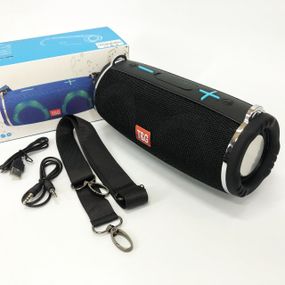 Портативная блютуз колонка светящаяся led TG642, Блютуз колонка светодиодная с ремешком UF-10