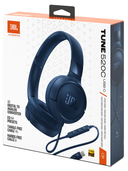 Гарнітура JBL TUNE 520C Blue (JBLT520CBLU) | Зображення 9