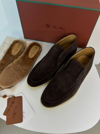 Лофери Loro Piana Open Walk темно-коричневого кольору ob436 | Зображення 2