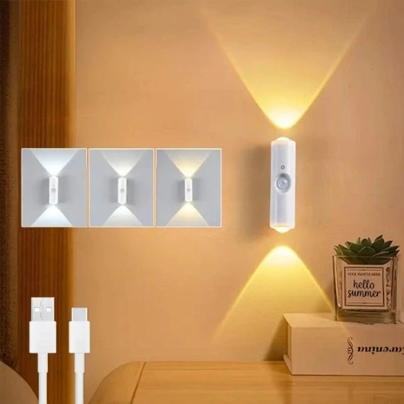 Настінна LED-лампа NS-02 • Декоративний RGB-світильник NS-02 з датчиком руху для інтер’єрного підсвічування | Зображення 4