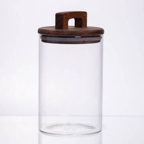 Банка для сипучих продуктів з бамбуковою кришкою 900 мл 64486-66