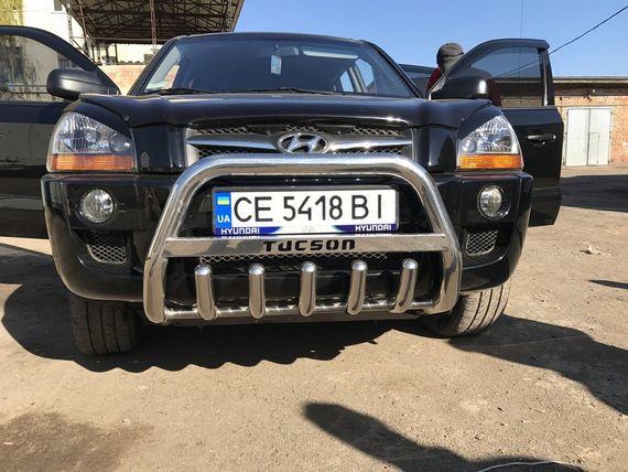 Кенгурятник WT004 (нерж.) для Hyundai Tucson JM 2004-2024 гг | Зображення 5