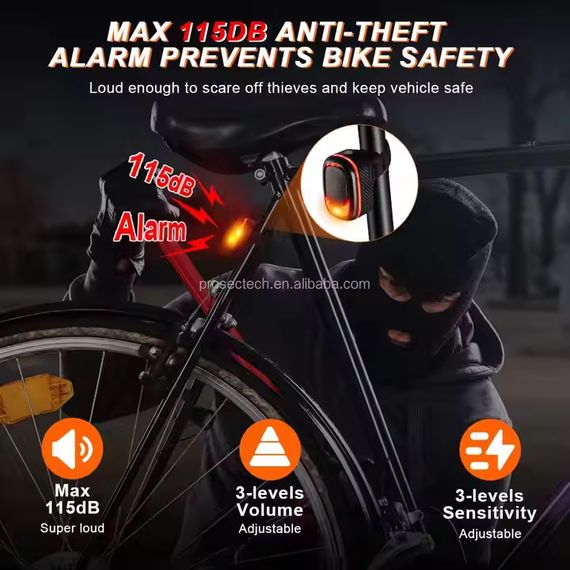 Велофонарь на багажник A5P-LED, Мигалка велосипедная, Фонарик мигалка для велосипеда DV-96 | Зображення 1