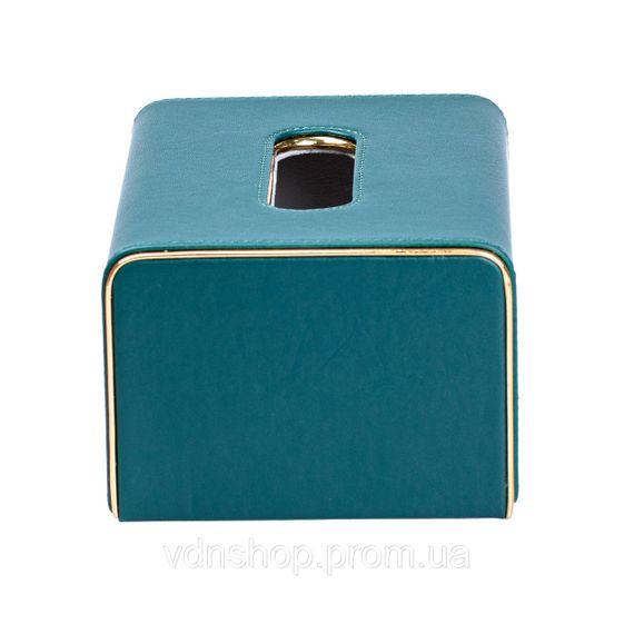 Серветниця на стіл з еко-шкіри 21 х 13.5 х 9.5 см зелена HP9801GR | Зображення 3