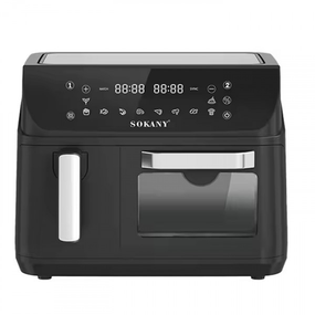 Аерофритюрниця Sokany SK-10060 з 2 чашами, сенсорне керування