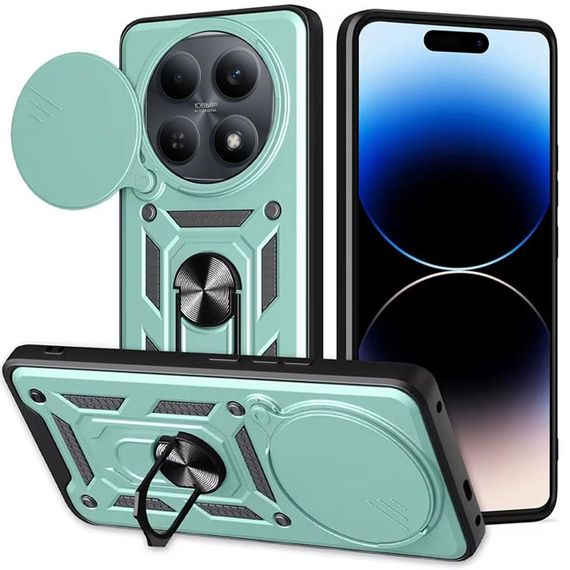 Чохол Ummi Camshield Serge Ring для Xiaomi Redmi Note 15 (EU) / Poco M8 5G Зелений / Green | Зображення 1