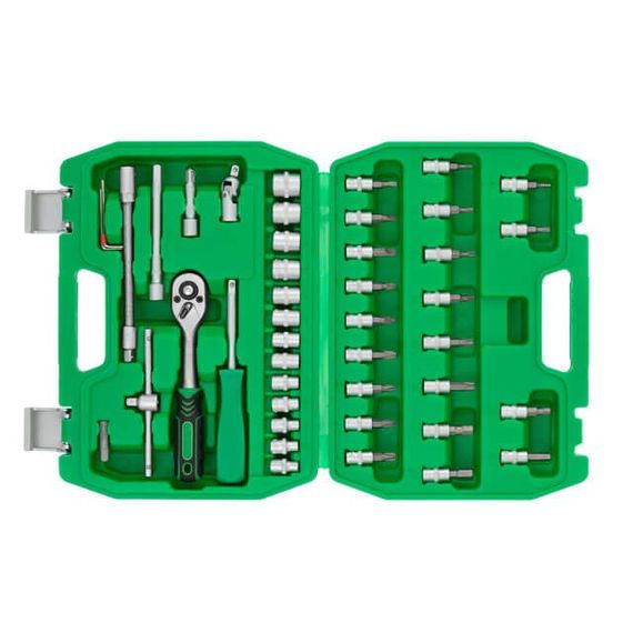 Набір інструментів, 46 од., 1/4" INTERTOOL ET-6046SP | Зображення 2