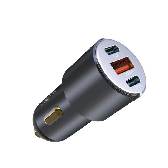 Автомобільне зарядне пристрій швидкої зарядки XPRO CC45 PD30W PD+USB30W Shared 60W Metal (37478-01_319) | Зображення 4