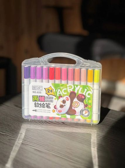 Акварельные маркеры 24 цветов Water Brush
