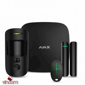 Комплект охранной сигнализации Ajax StarterKit Cam Plus Black