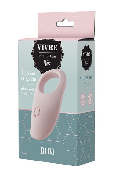 Кільце ерекційне з вібрацією Dream Toys VIVRE COCKRING BIBI – силікон, акумулятор, водозахист | Зображення 2