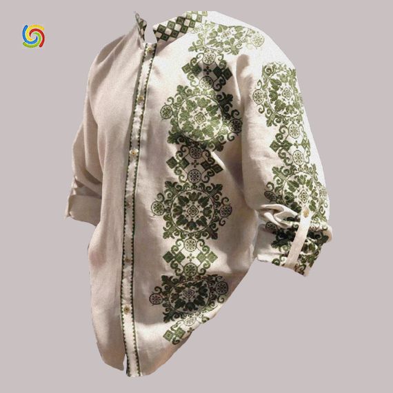 Рубашка Украинская вышиванка 555295214 цвет серый размер 5XL