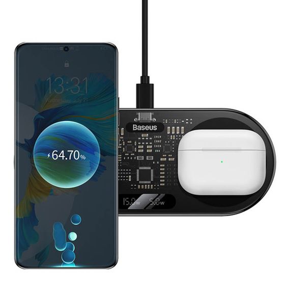БЗП Baseus Digital LED Display 2in1 20W Universal version (WXSX010101) Black | Зображення 2