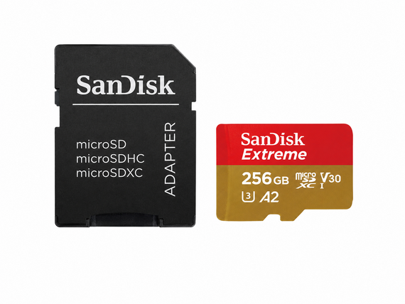 Карта пам’яті SanDisk Extreme 256GB microSDXC UHS-I + адаптер швидка та надійна пам’ять для смартфонів, камер, відеореєстраторів | Зображення 1
