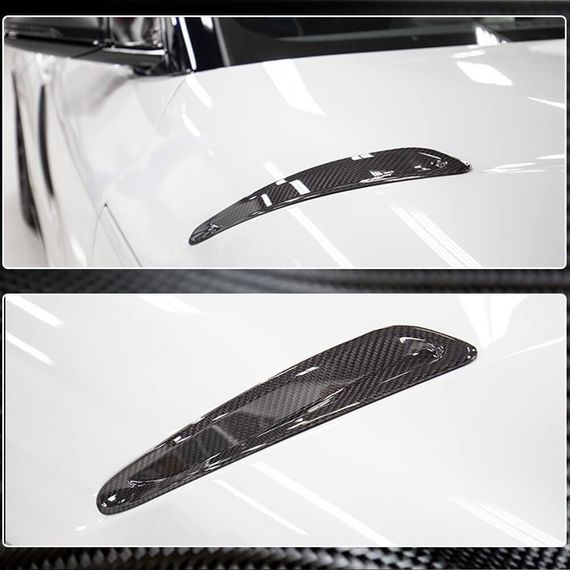 Накладки на капот (карбон) для Toyota Supra 2019- гг | Зображення 3