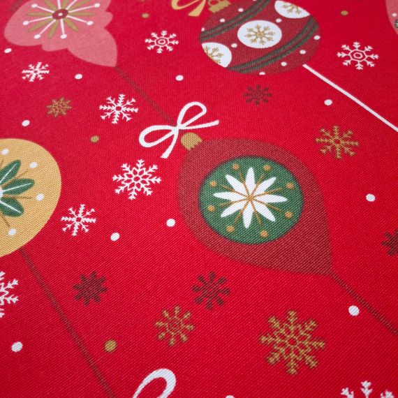 Ранер SoundSleep Christmas Balls новорічний водостійкий 35х100 см червоний (2800004658584) | Зображення 8