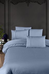 Постельное белье First Choice Deluxe Satin 200х220 New Trend Dusty Blue