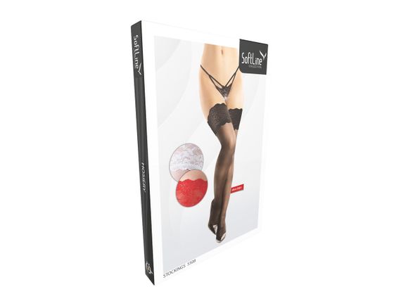 Чулки женские SoftLine 5508 Black Sex Aura | Зображення 1