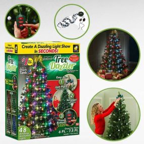 Конусна гірлянда на 64 лампочки