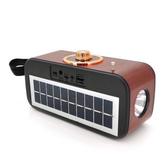 Радио с фонариком NS-S270-S, FM/AM/SW радио+Solar, Входы: TFcard, USB | Зображення 1