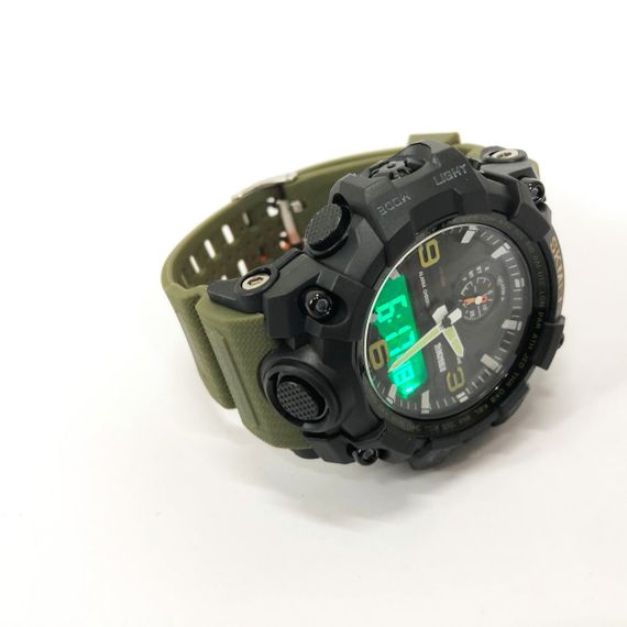 Полевые часы для армии SKMEI 1586AG, Военные часы с подсветкой наручные электронные тактические VP-32 | Зображення 8