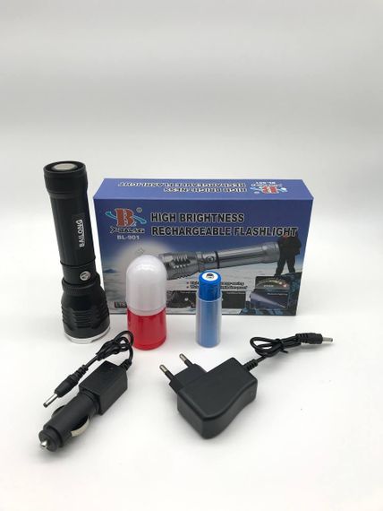 Тактический фонарик BL-901 с магнитом (A-1381)