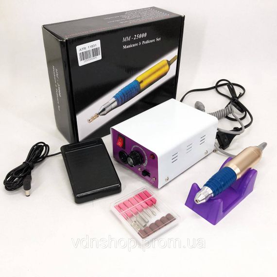 Манікюрний апарат з підсвічуванням, Манікюрний фрезер з підсвічуванням, Педикюрні апарати QZ-49 | Зображення 5