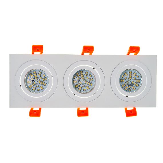 Светильник врезной  поворотный HDL-DT 109/3 MR16 WH | Зображення 9