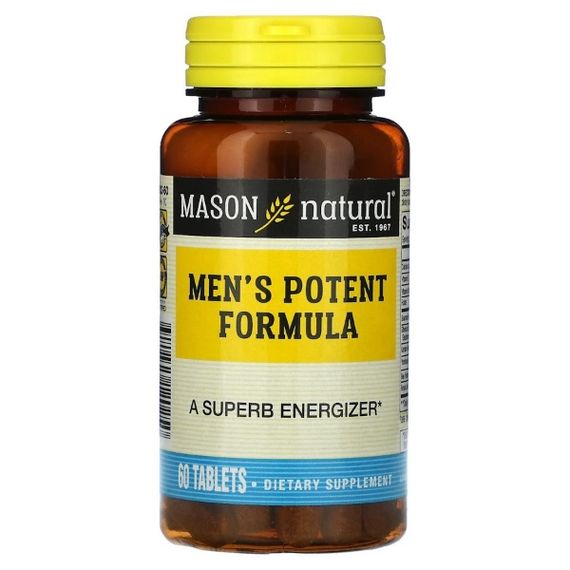Вітамінно-мінеральний комплекс для чоловіків Mason Natural Men’s Potent Formula 60 Tabs