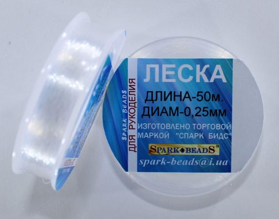 Волосінь мононитка, діаметр 0,25 мм, прозора 50 м | Зображення 1