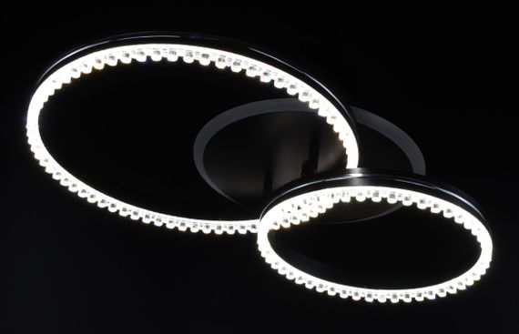 Люстра світлодіодна стельова LED світильник для квартири на стелю лед з пультом 26522 Чорний 12х40х61 см. | Зображення 1