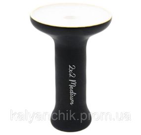 Чаша для кальяну 2x2Hookah Medium чорнобіла
