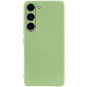 Чехол TPU GETMAN Liquid Silk Full Camera для Samsung Galaxy S23 Зеленый / Pistachio