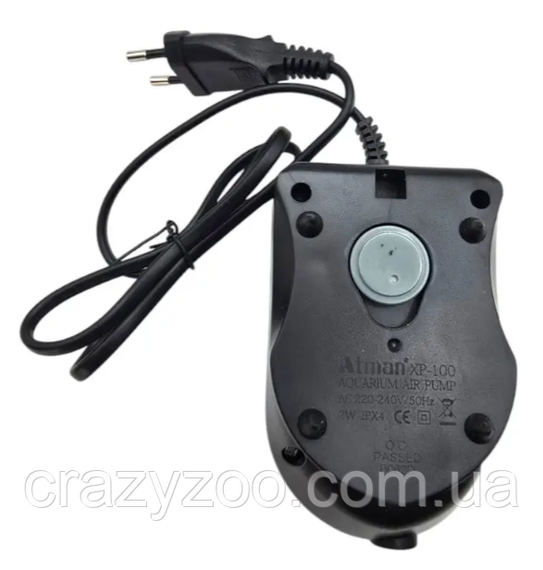 Компресор для акваріума Atman XP-100 2 Вт 3.5 л/хв до 150 л 1015152 | Зображення 1