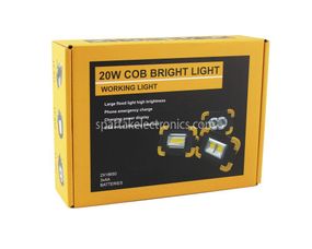 Прожектор светодиодный портативный аккумуляторный LL-802 20W COB LED 30шт./уп.