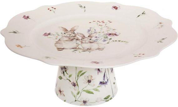Блюдо-тортівниця порцелянове "Spring Story" Ø27см на нозі