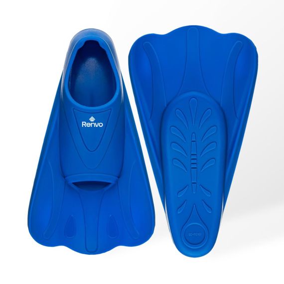 Короткі ласти для тренування в басейні Renvo Criz із закритою п'ятою Синій 33-35 (SF120-04 33-35)