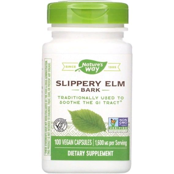Комплекс для травлення Nature's Way Slippery Elm Bark 400 mg 100 Veg Caps NWY-17100