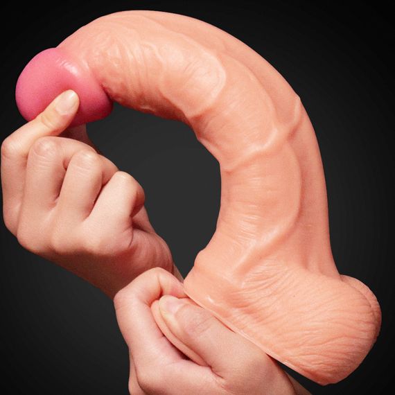 Фалоімітатор - Dual-Layered Silicone Cock 10" Flesh #1 Sex Aura | Зображення 7