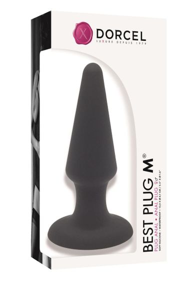 Анальна пробка Dorcel Best Plug M м'який soft-touch силікон, макс. діаметр 4,1см | Зображення 1