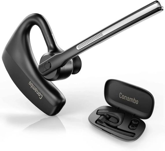 Гарнитура Bluetooth Conambo K10C. Гарнитура с двойным микрофоном CVC8.0 с шумопоглощением