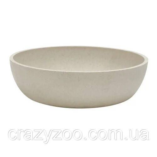 Миска для собак Сroci Bamboo бамбукова біла Ø 21 см 1.6 л C6159035