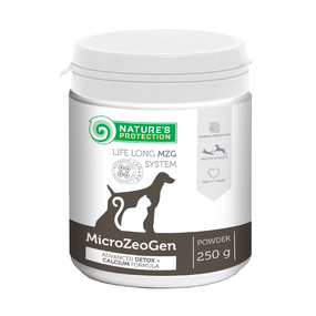 Вітаміни Nature's Protection MicroZeoGen із кальцієм для собак та котів 250 гр